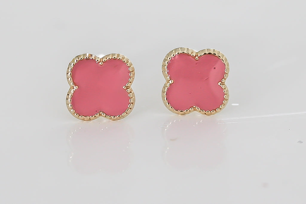 “Lucky Clover” Earrings – 14k Solid Gold