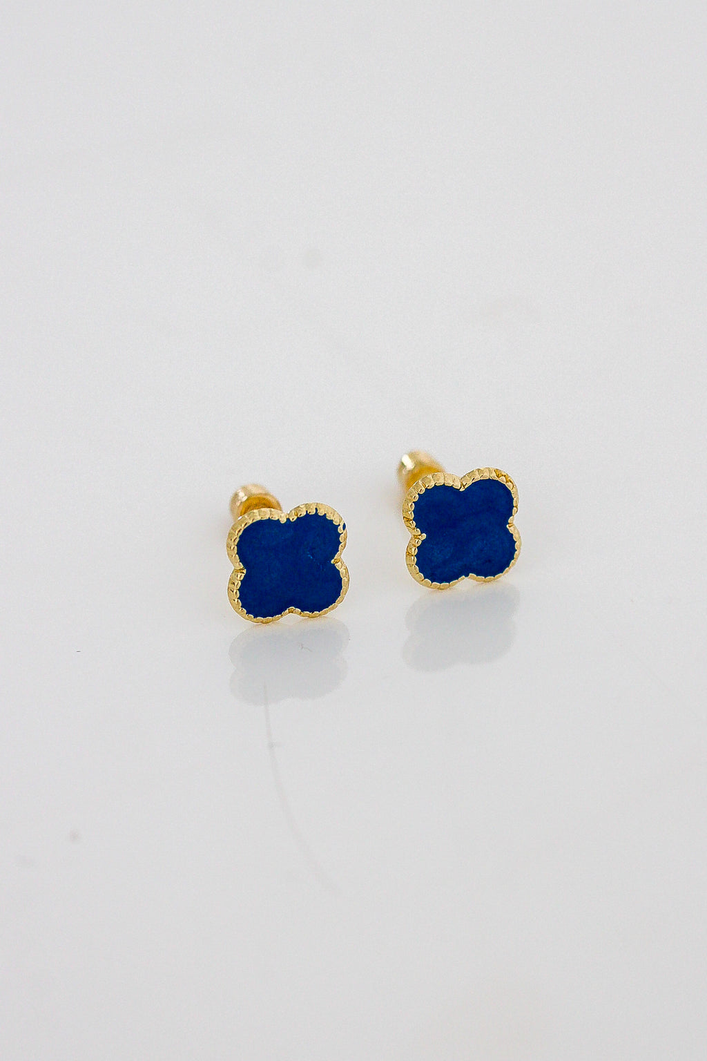 “Lucky Clover” Earrings – 14k Solid Gold