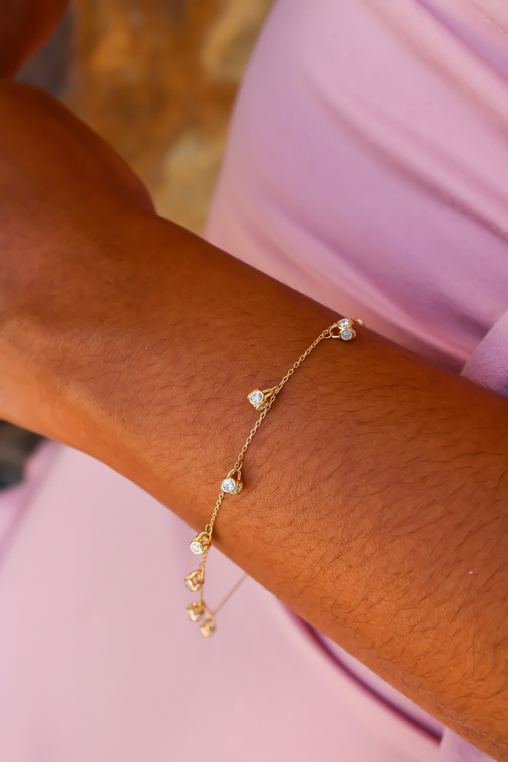 "Golden Glimmer" Bracelet - 14k Gold