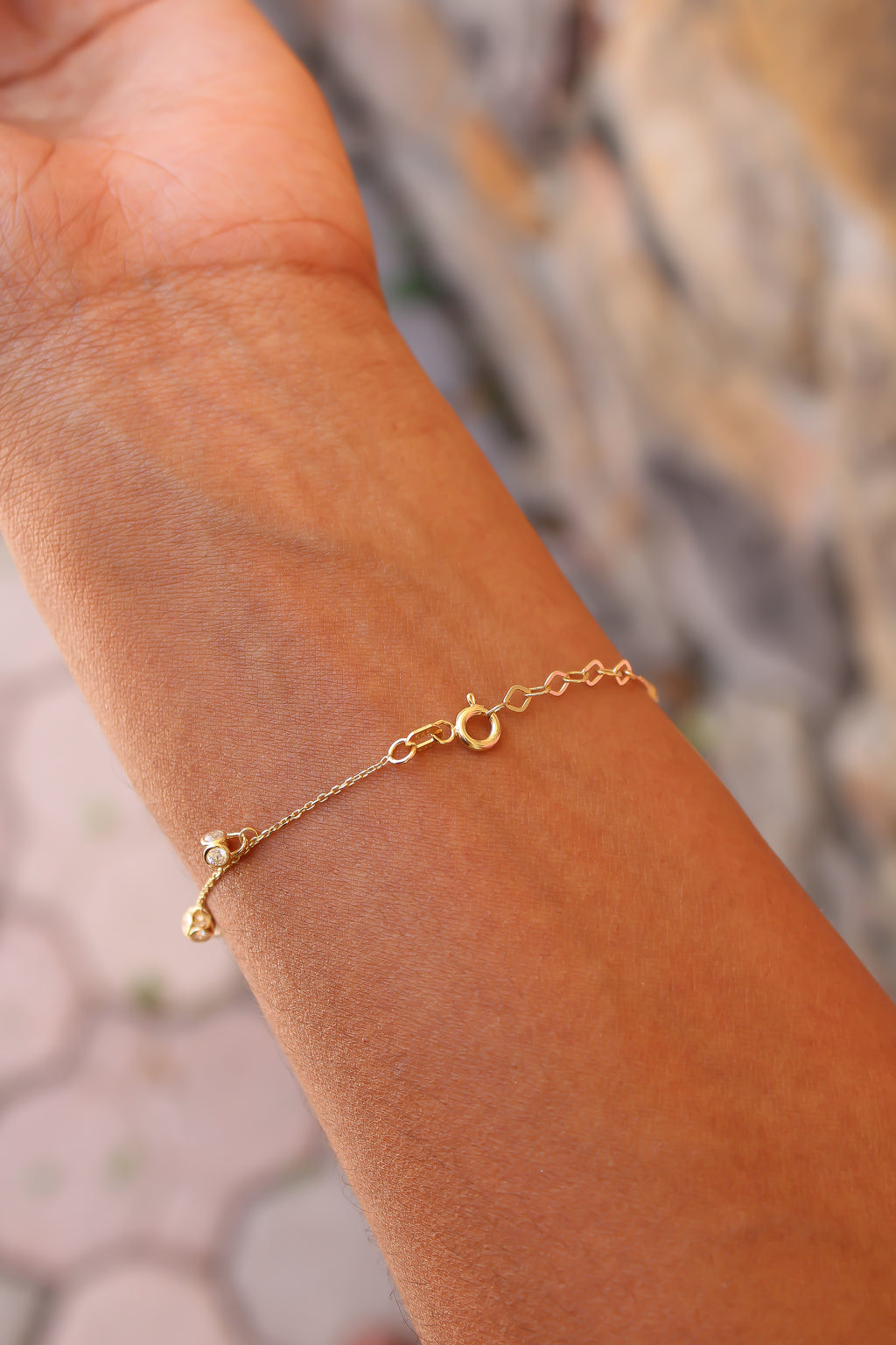 "Golden Glimmer" Bracelet - 14k Gold