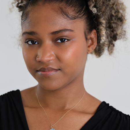 “Protective Eye” Pendant – 14k Solid Gold