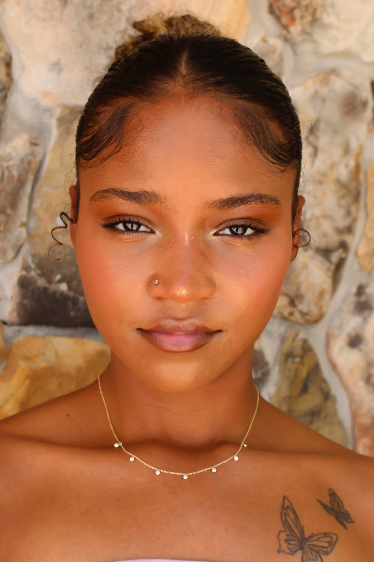 "Golden Glimmer" Necklace - 14k Gold
