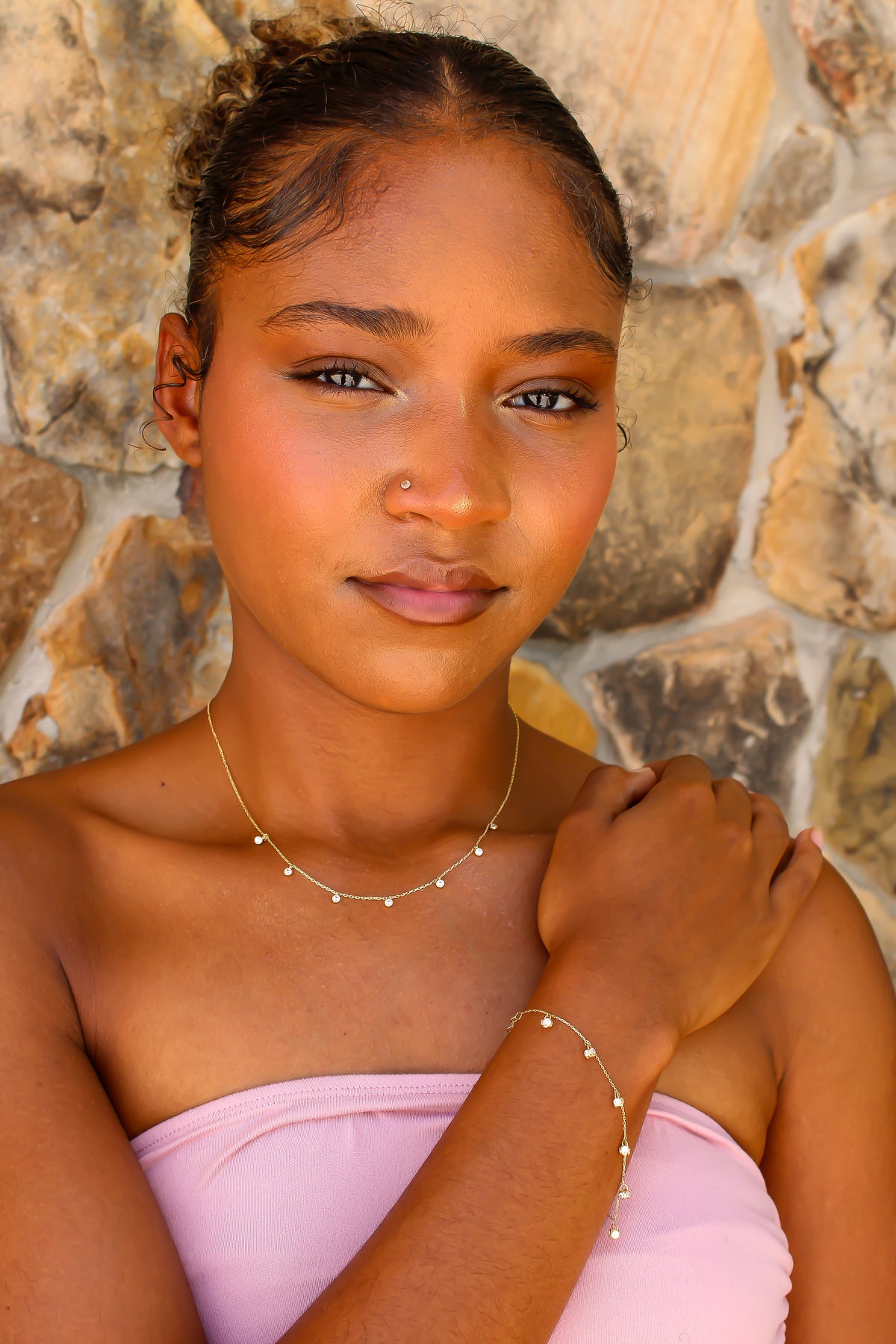 "Golden Glimmer" Bracelet - 14k Gold
