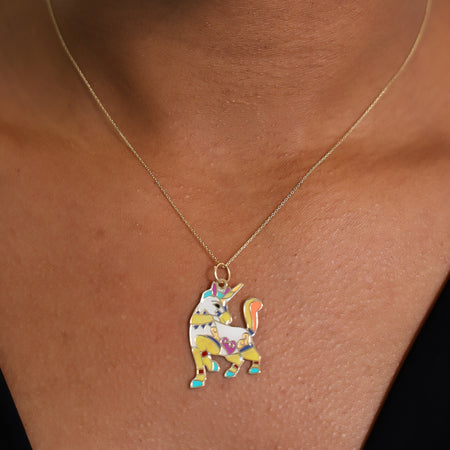 “Mythical Unicorn” Charm – 14k Solid Gold
