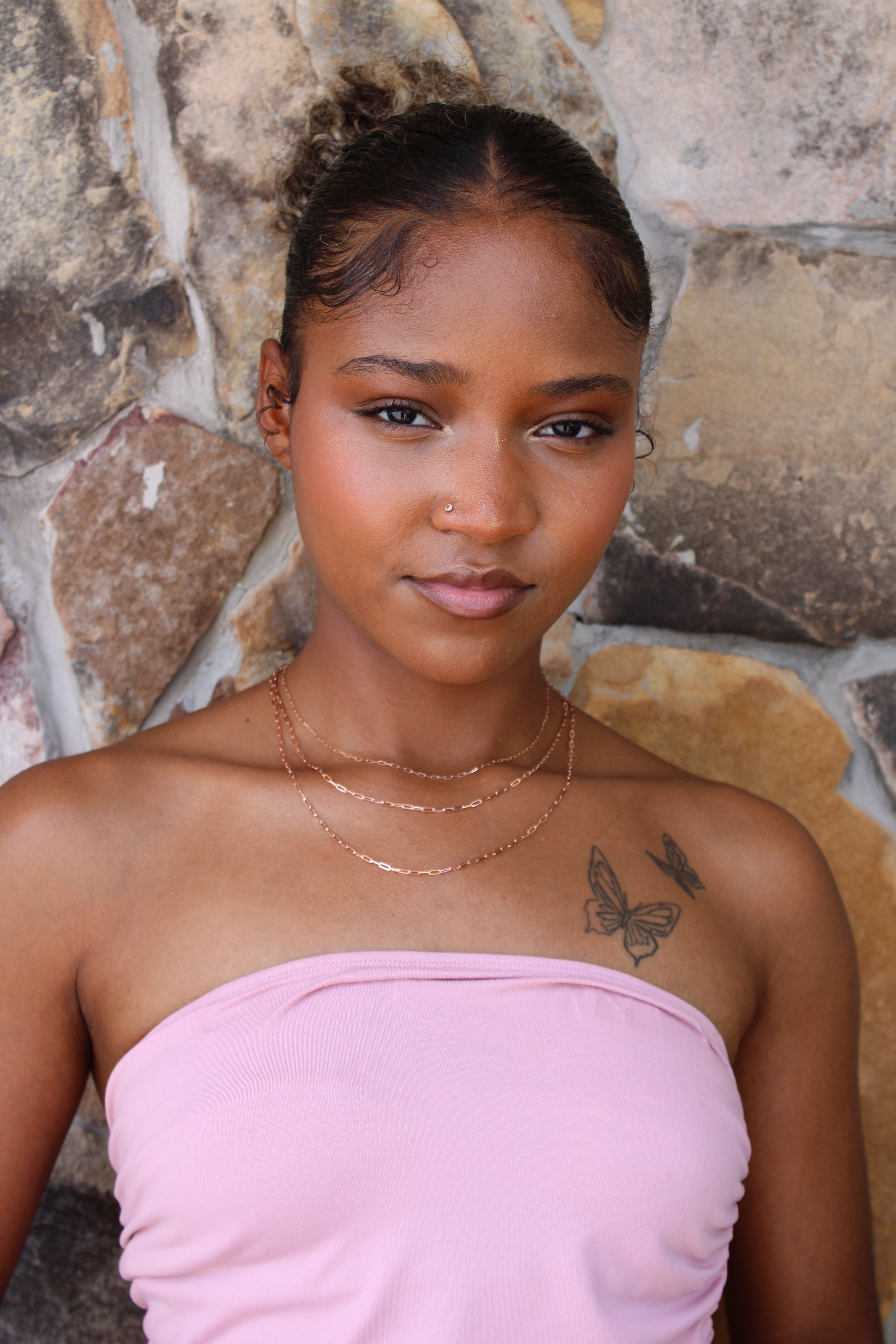 “Rose Paperclip” Chain - 14k Gold