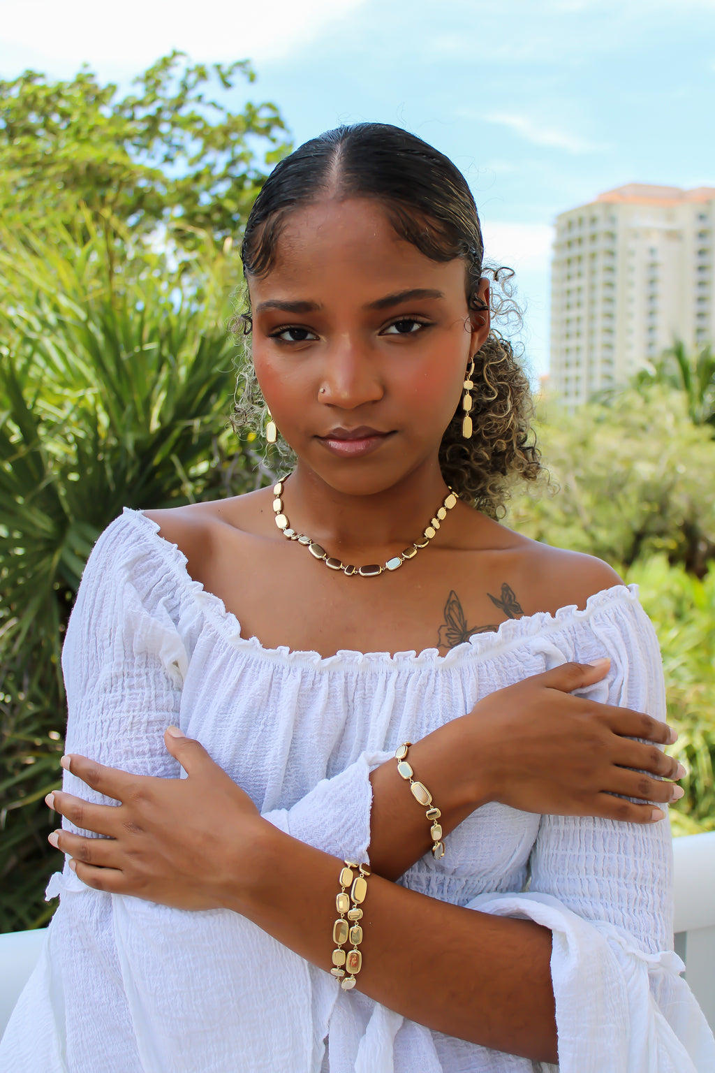 "Polished Edge" Necklace - 14k Gold