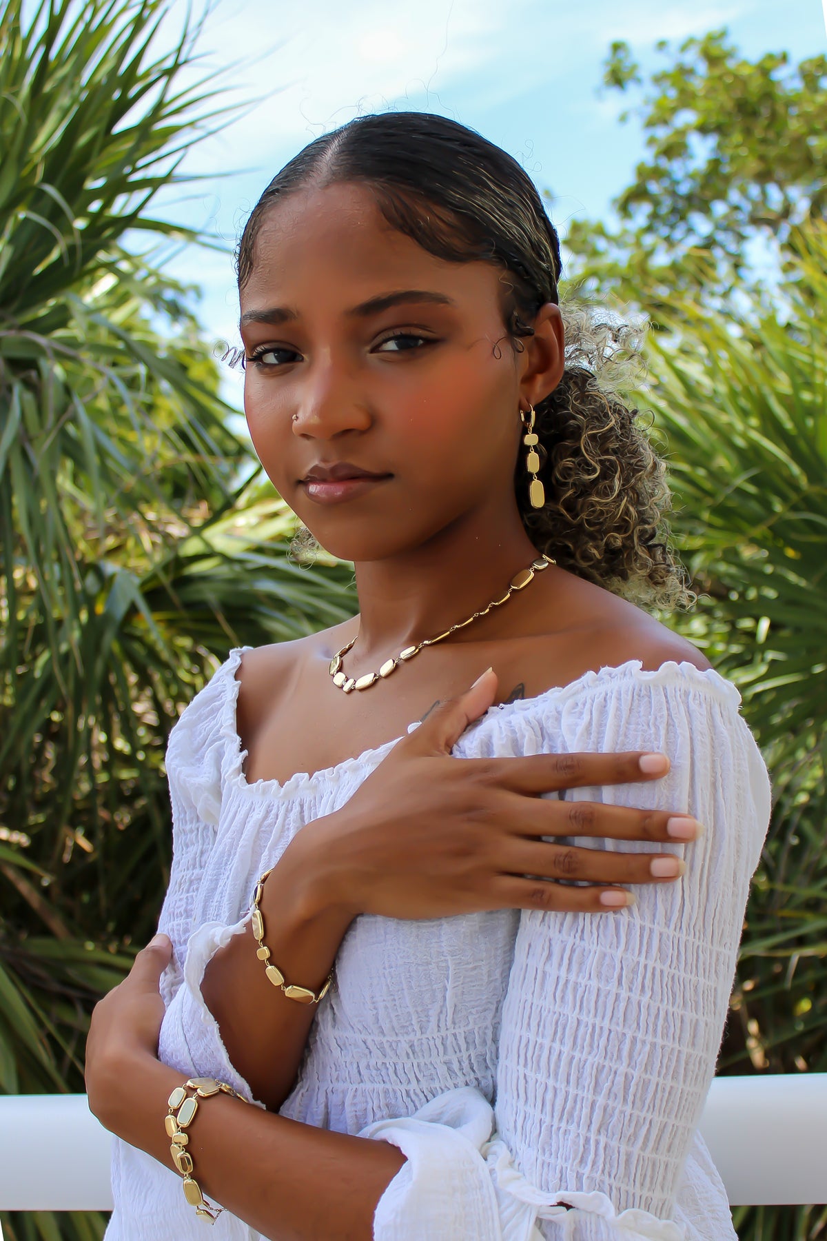 "Polished Edge" Necklace - 14k Gold