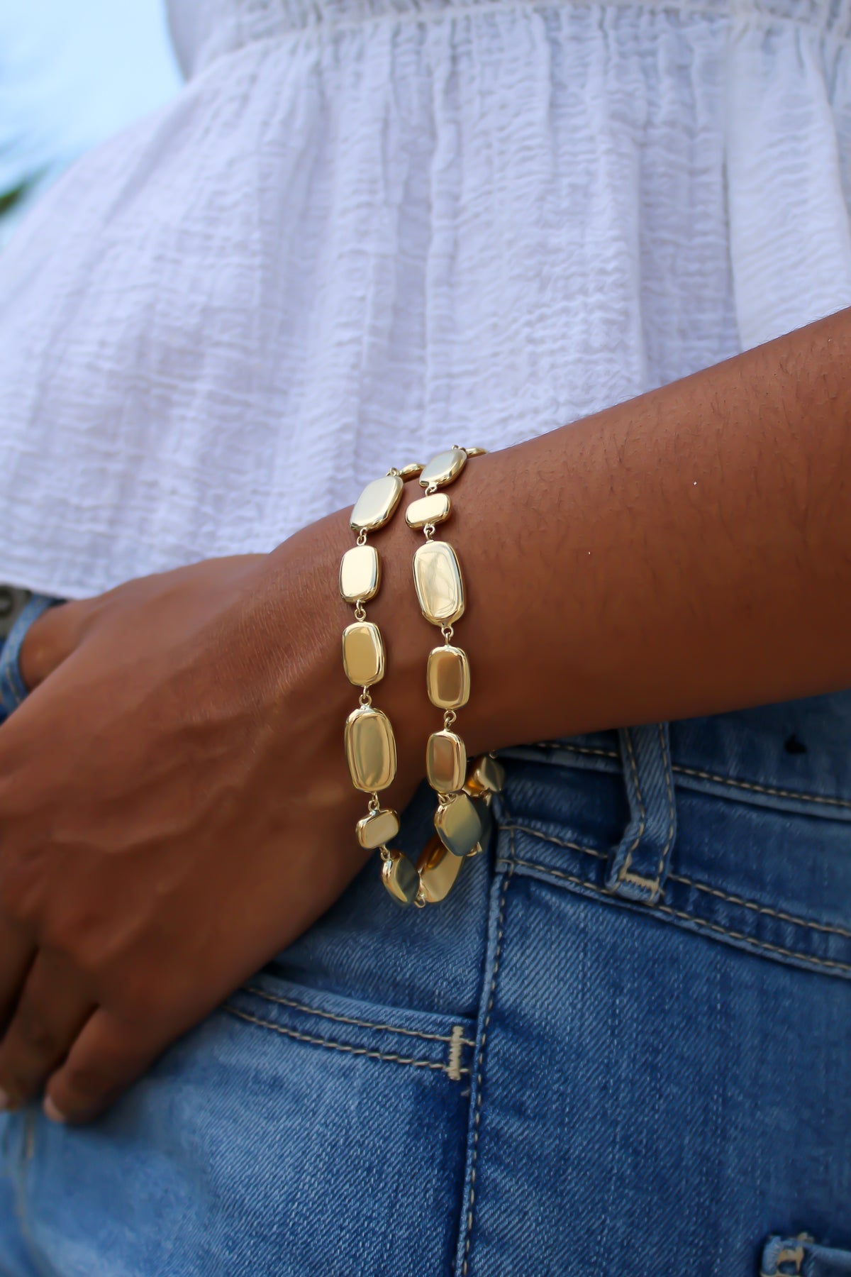 "Polished Edge" Bracelet - 14k Gold