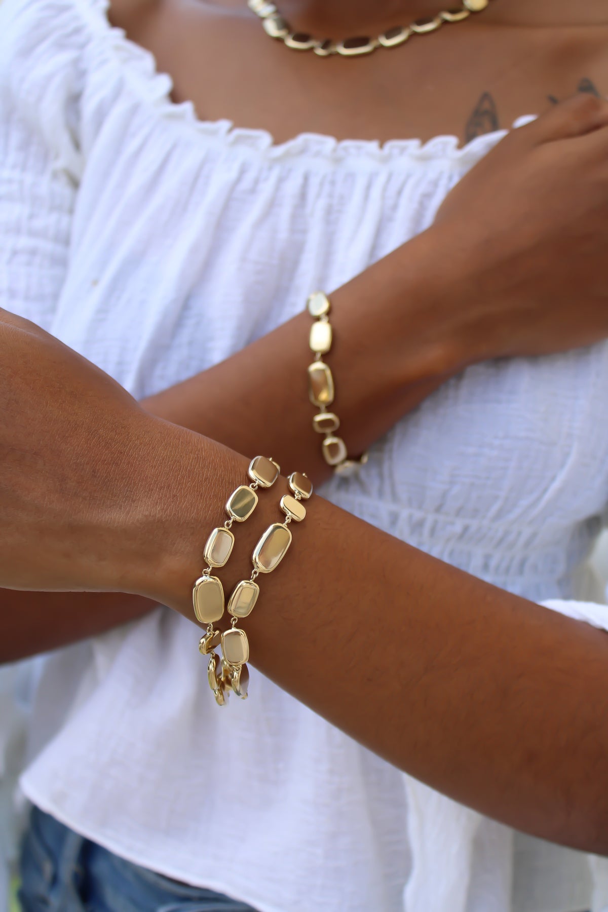 "Polished Edge" Bracelet - 14k Gold