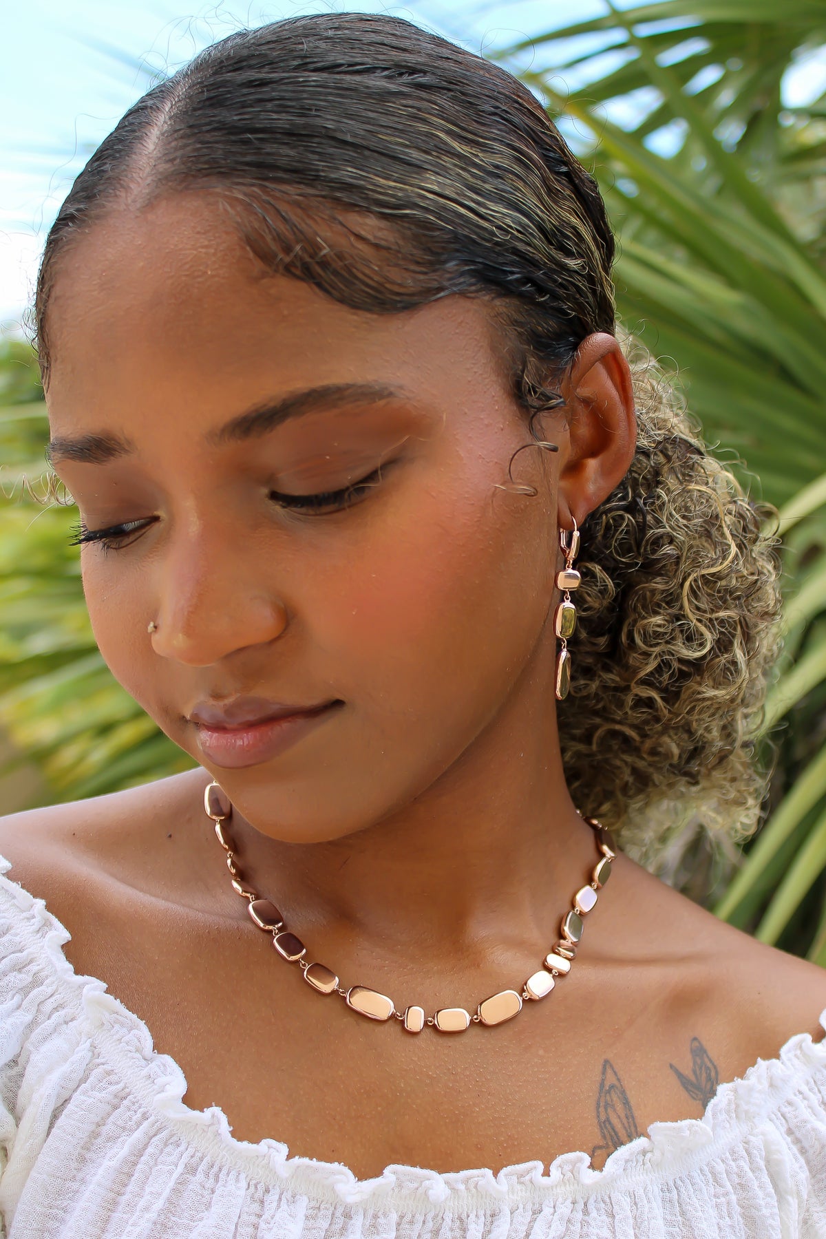 "Polished Blush" Necklace - 14k Gold