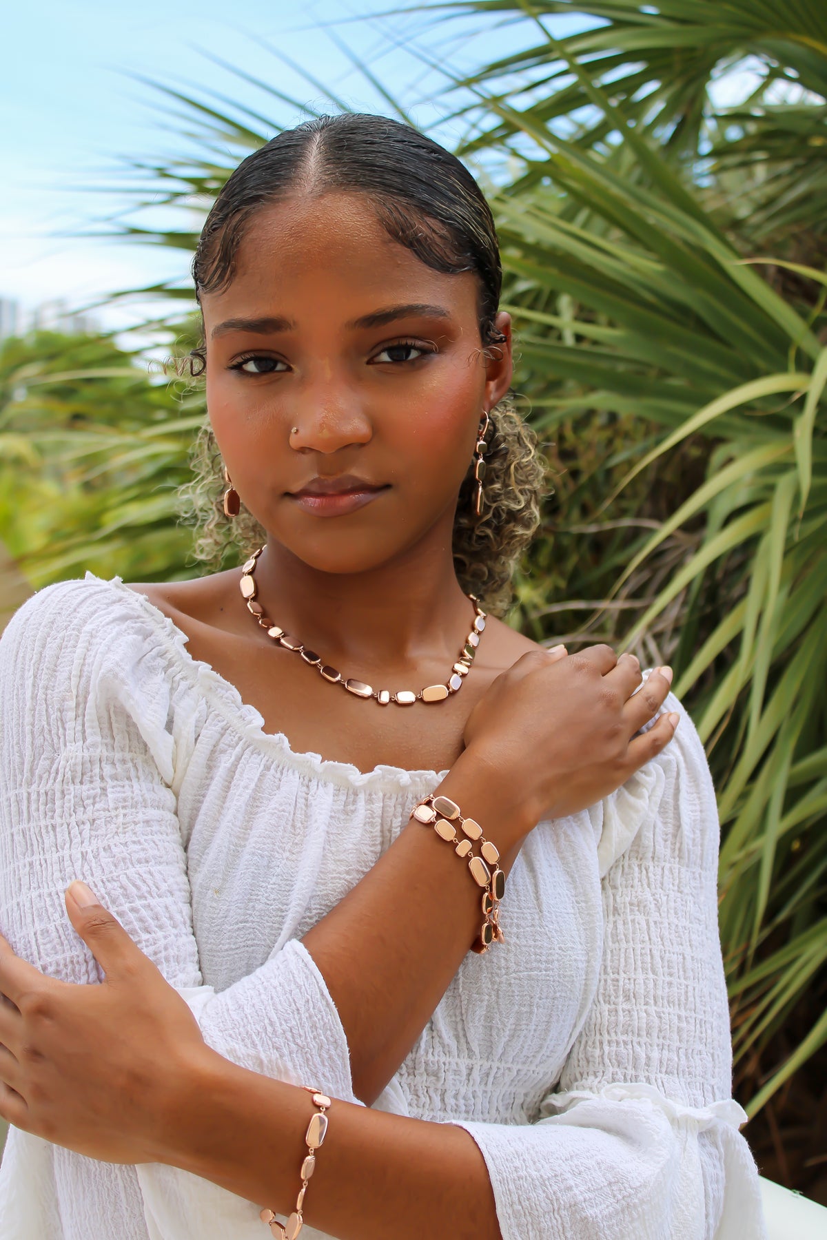 "Polished Blush" Necklace - 14k Gold
