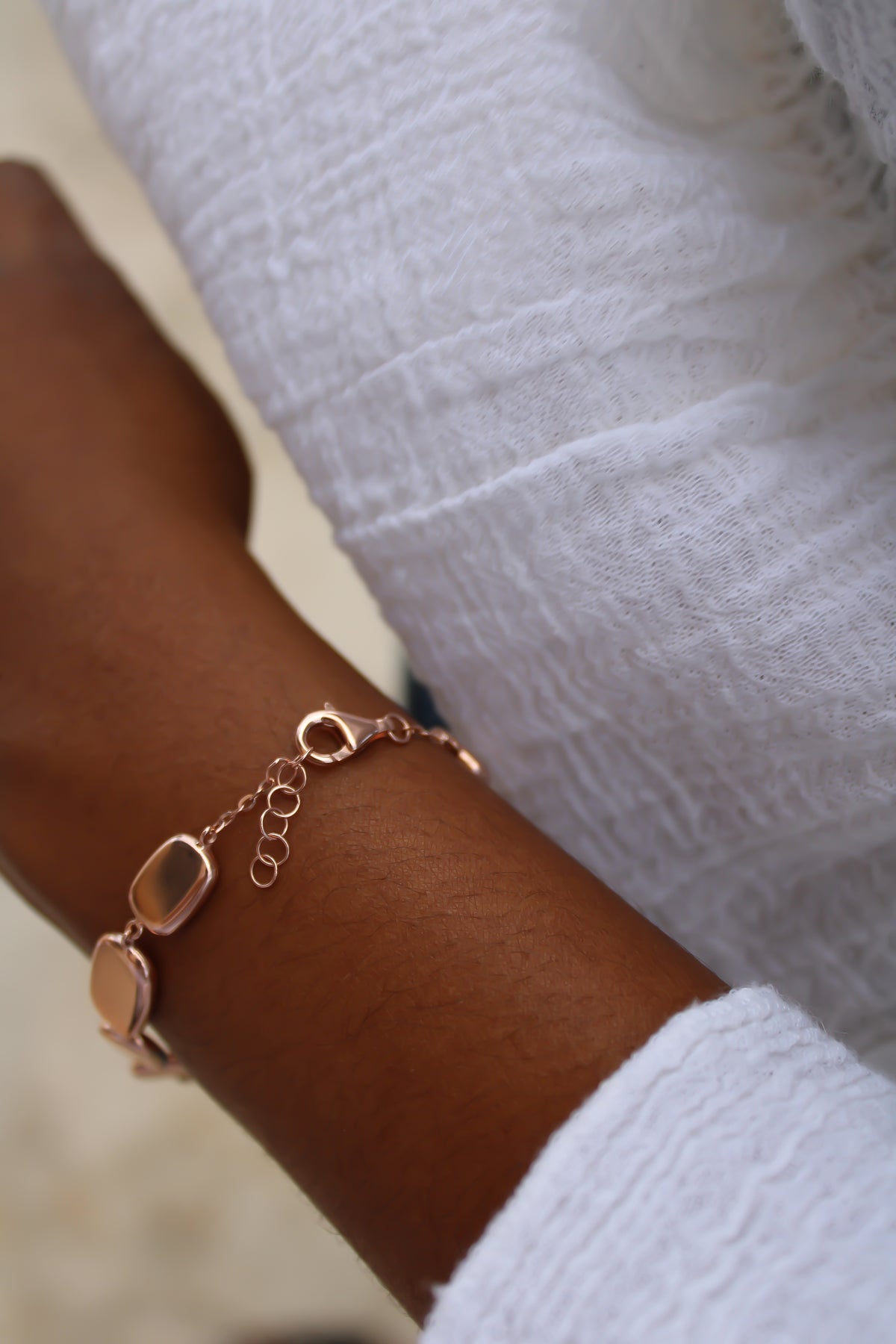 "Polished Blush" Bracelet - 14k Gold