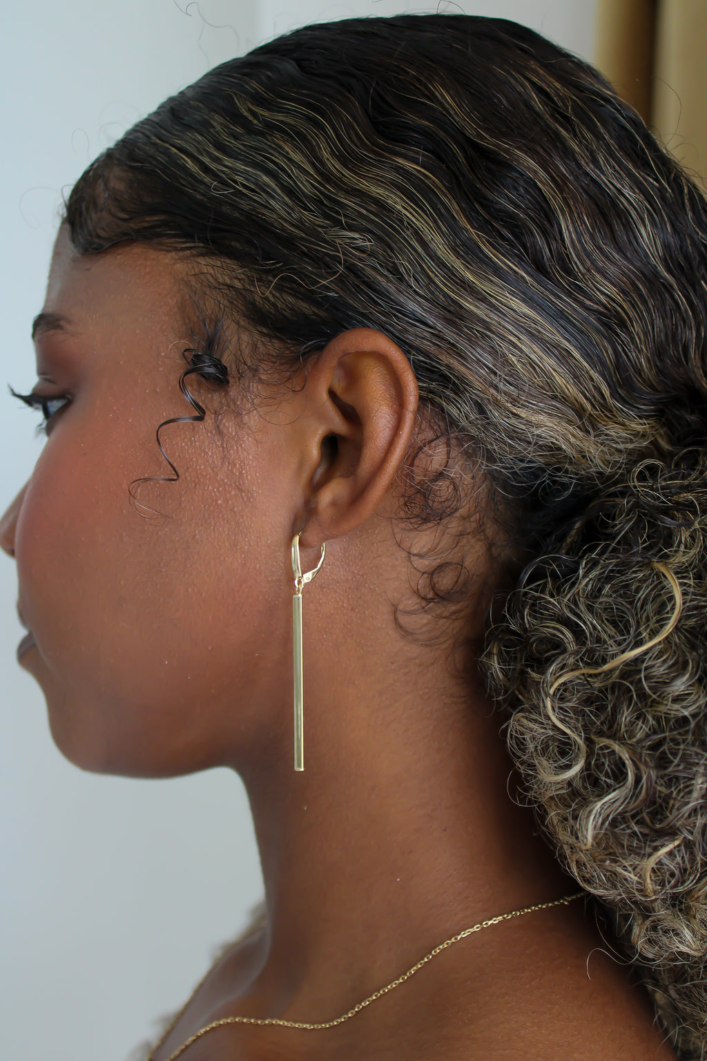 "Golden Edge" Earrings - 14k Gold