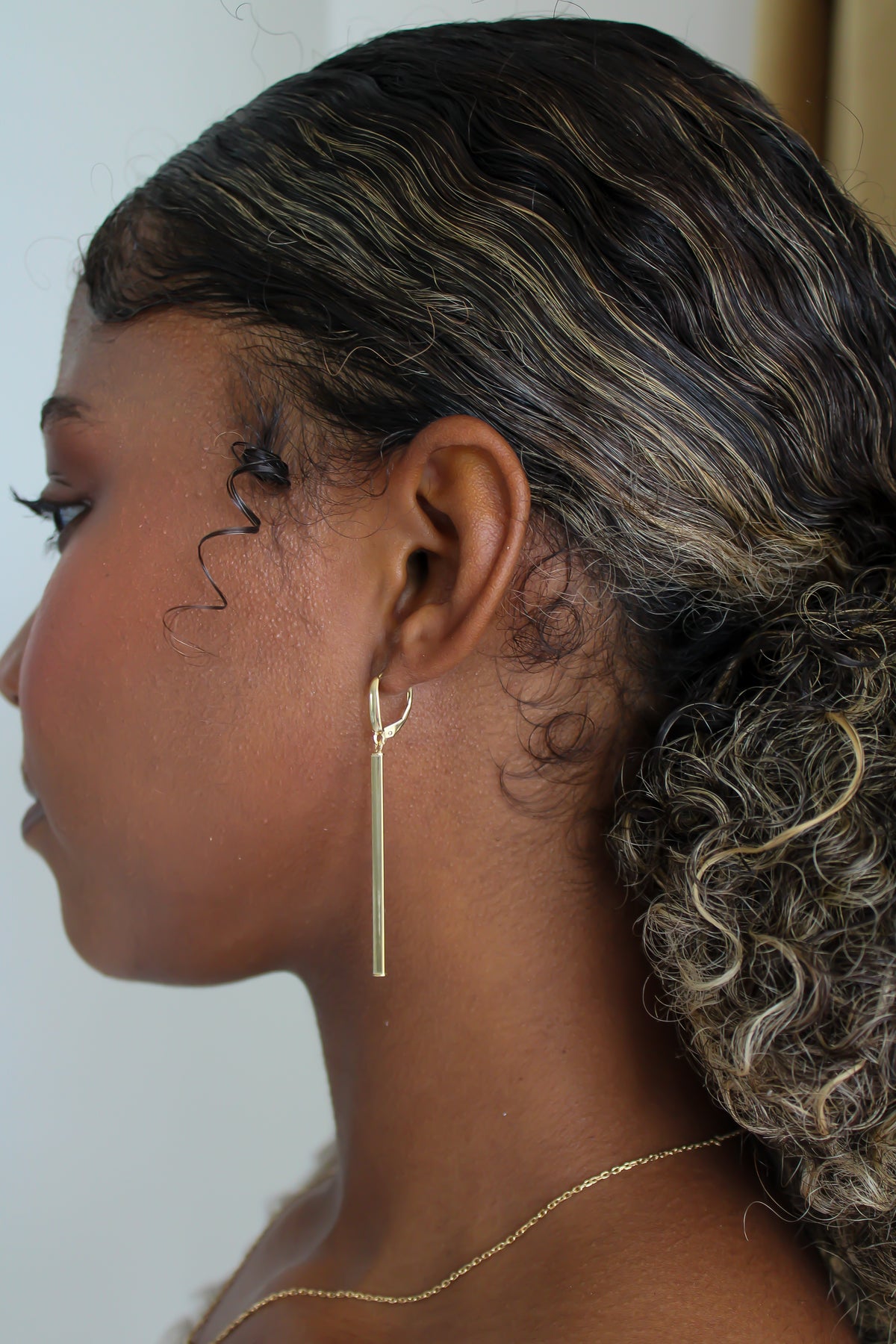 "Golden Edge" Earrings - 14k Gold