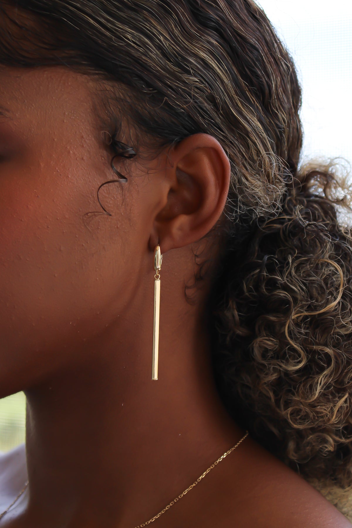 "Golden Edge" Earrings - 14k Gold