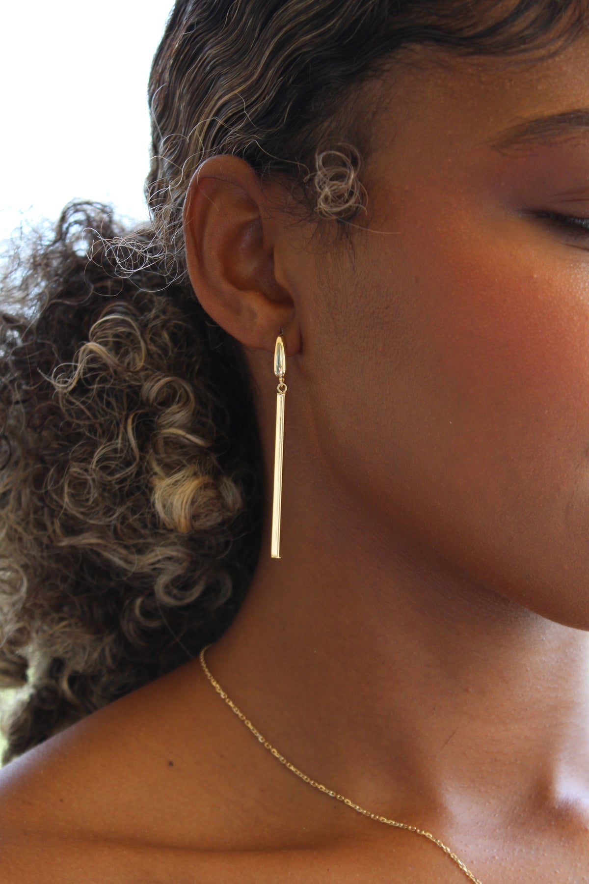 "Golden Edge" Earrings - 14k Gold