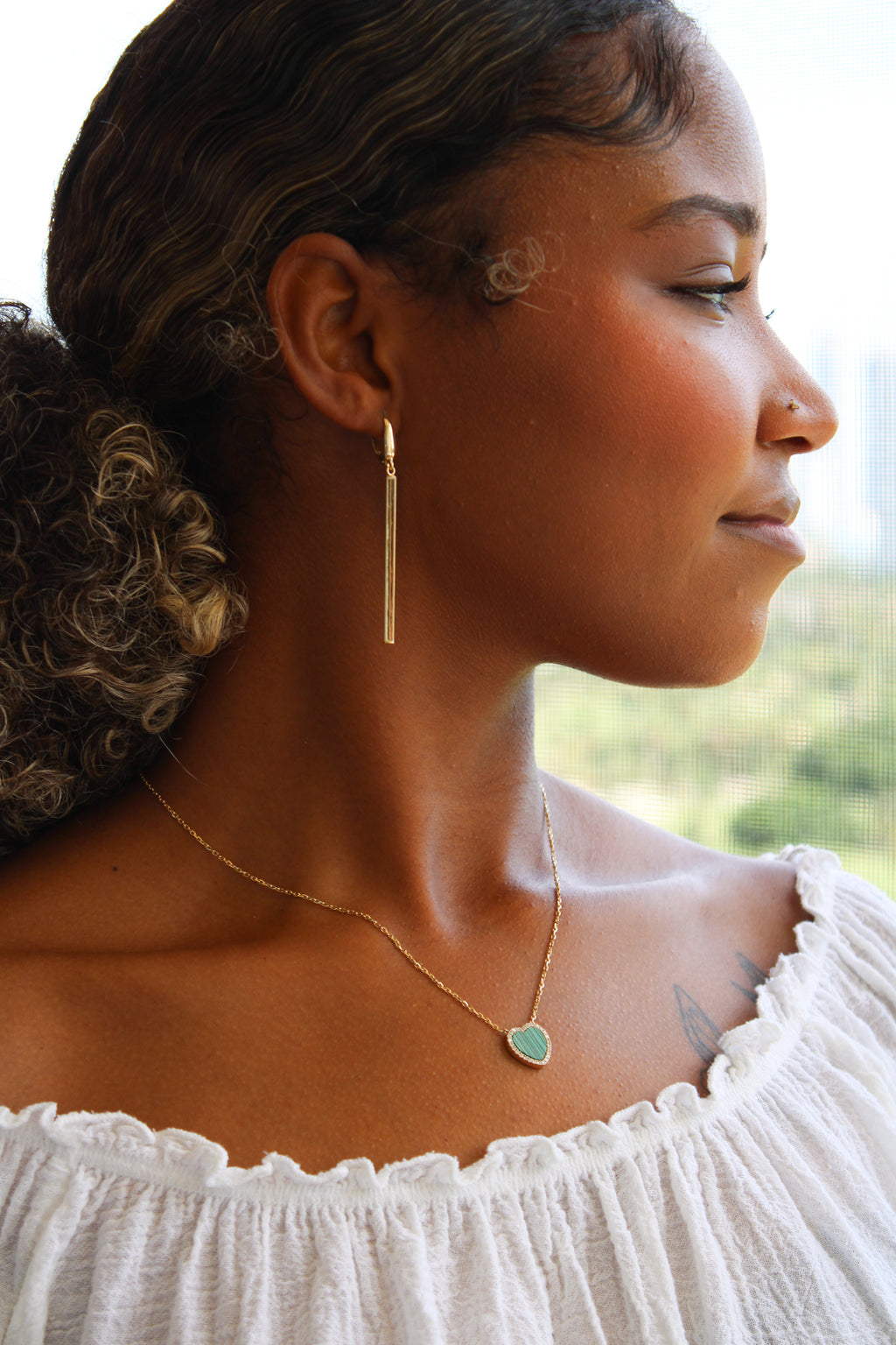 "Golden Edge" Earrings - 14k Gold