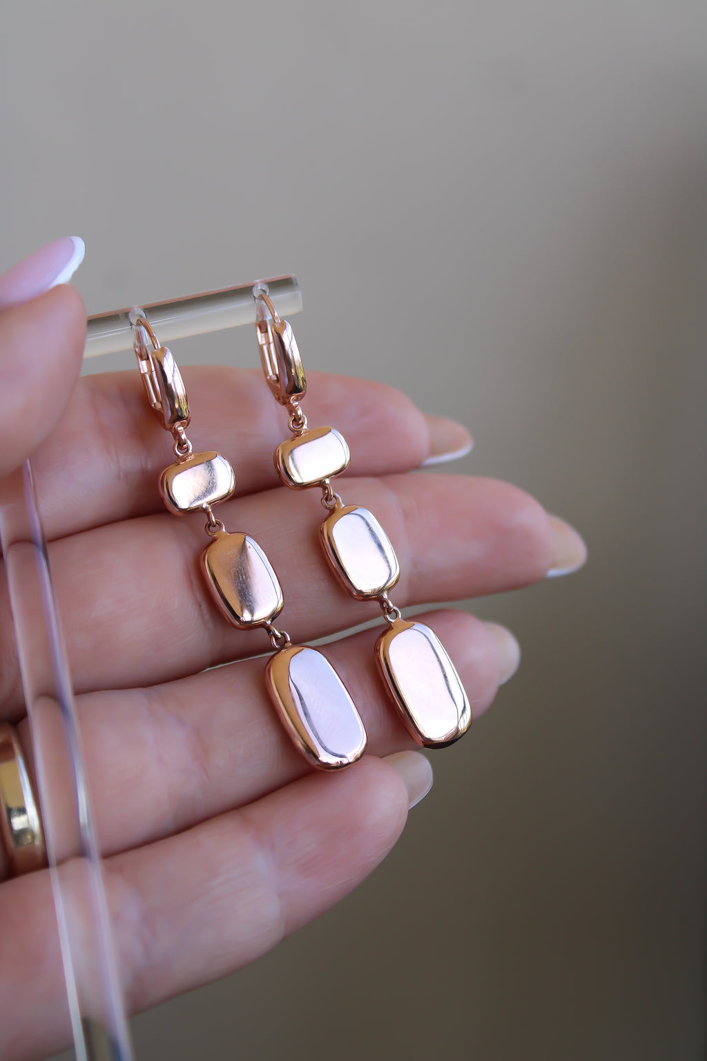 "Polished Blush" Earrings - 14k Gold