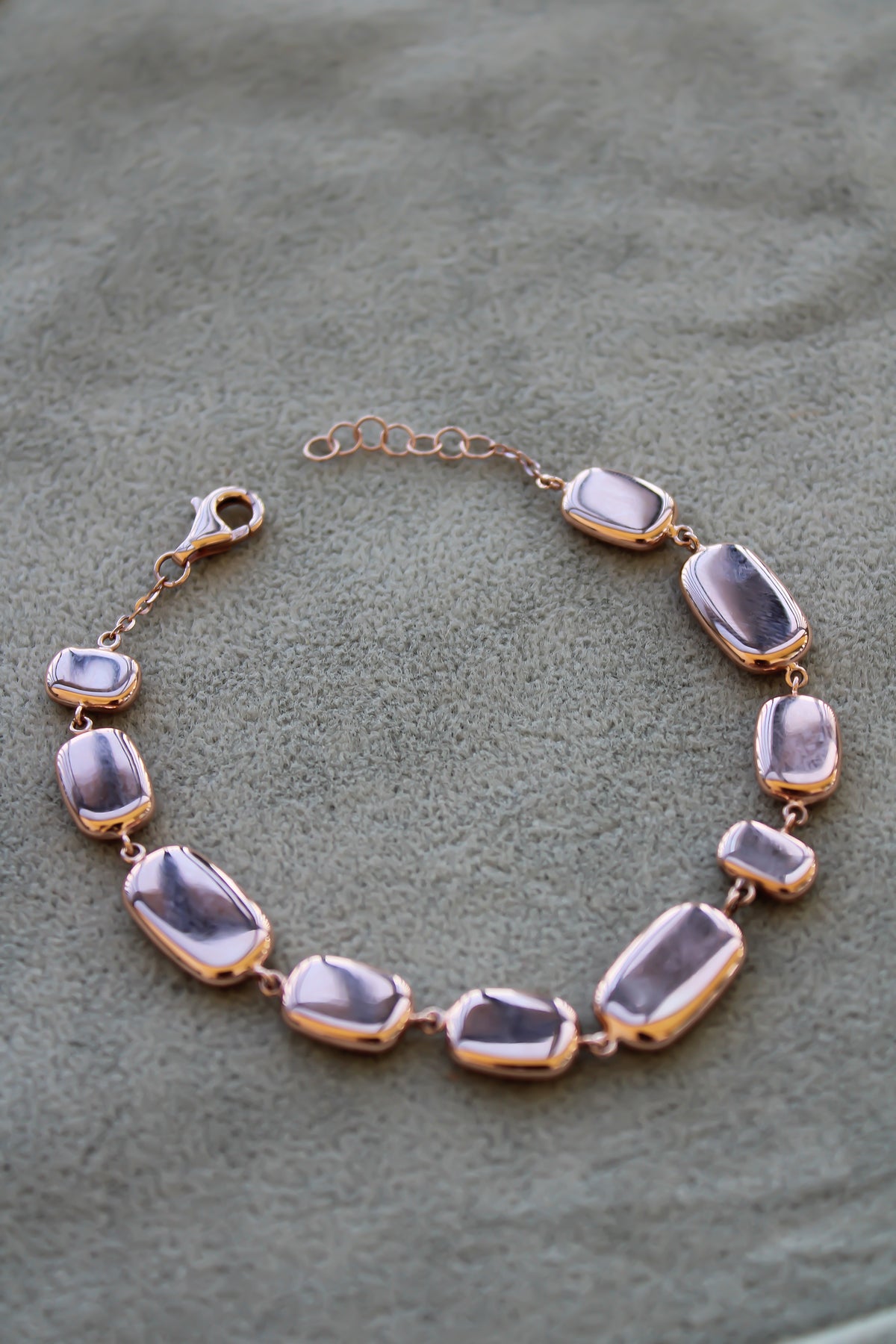 "Polished Blush" Bracelet - 14k Gold