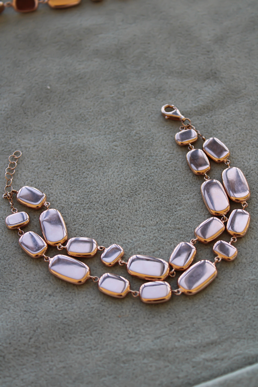 "Polished Blush" Bracelet - 14k Gold