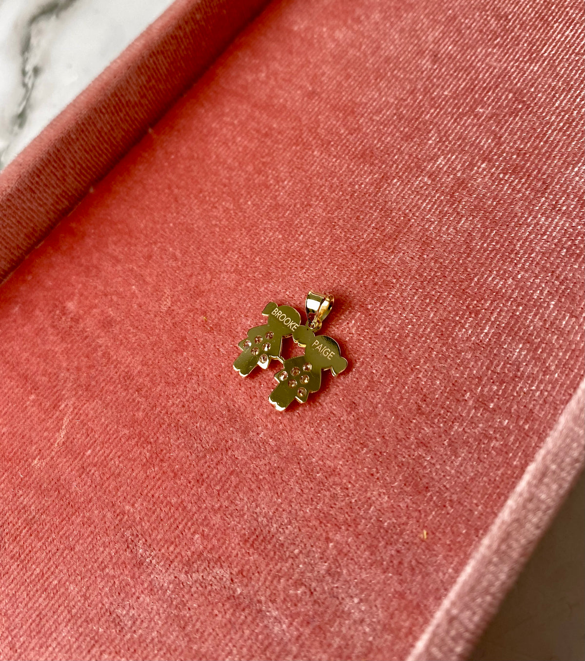 "Loved One” Pendant- 14k Solid Gold