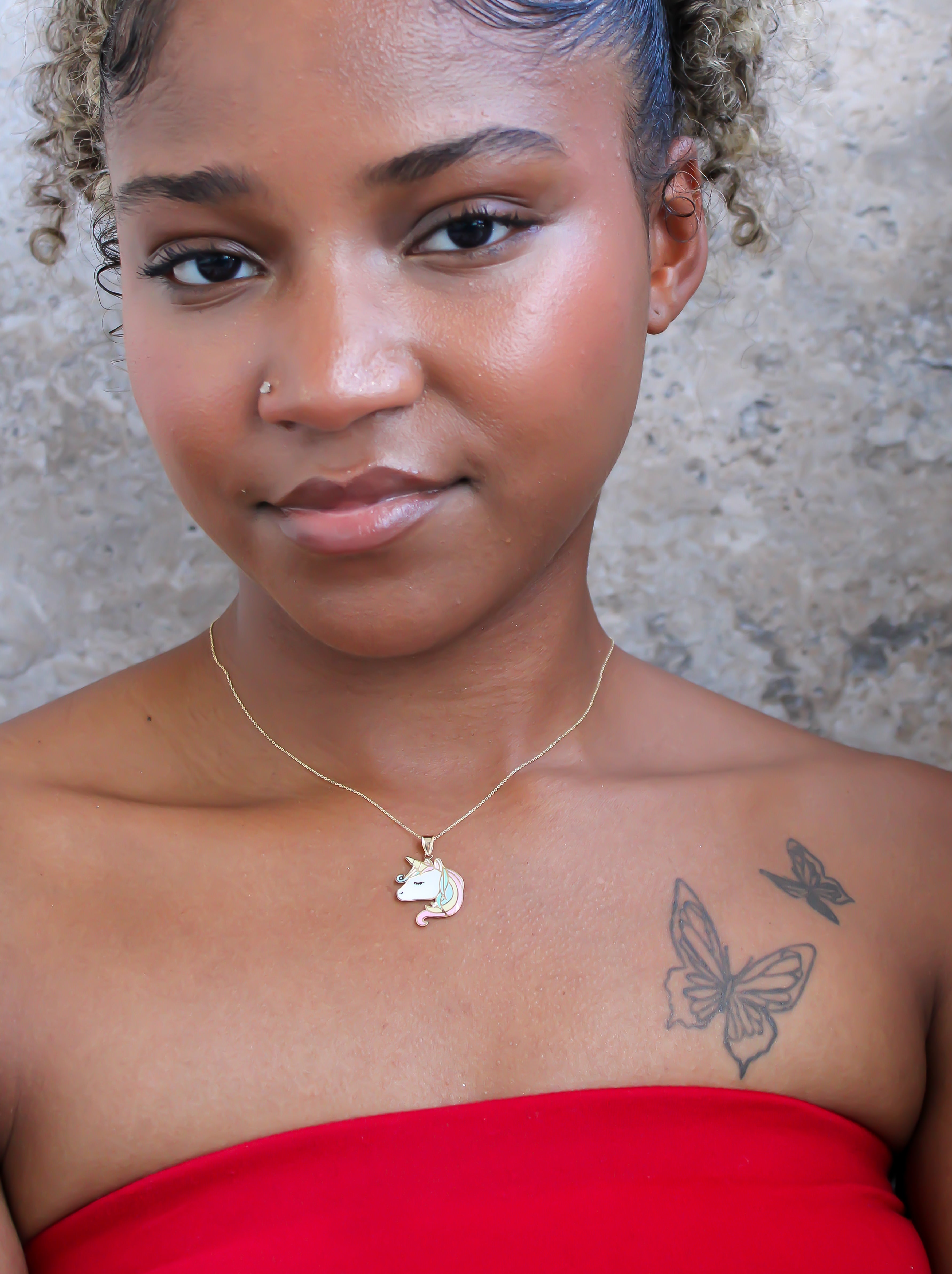 “Dreamy Unicorn” Pendant – 14k Solid Gold