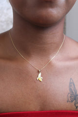 “Banana Bliss” Pendant – 14k Solid Gold