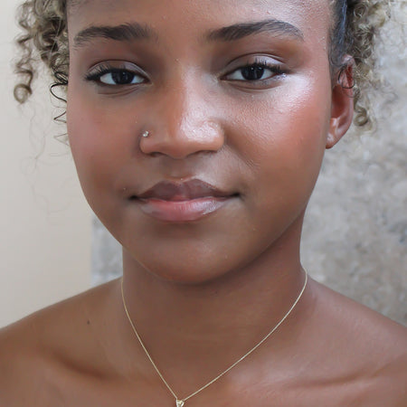 “Red Tango” Pendant – 14k Solid Gold