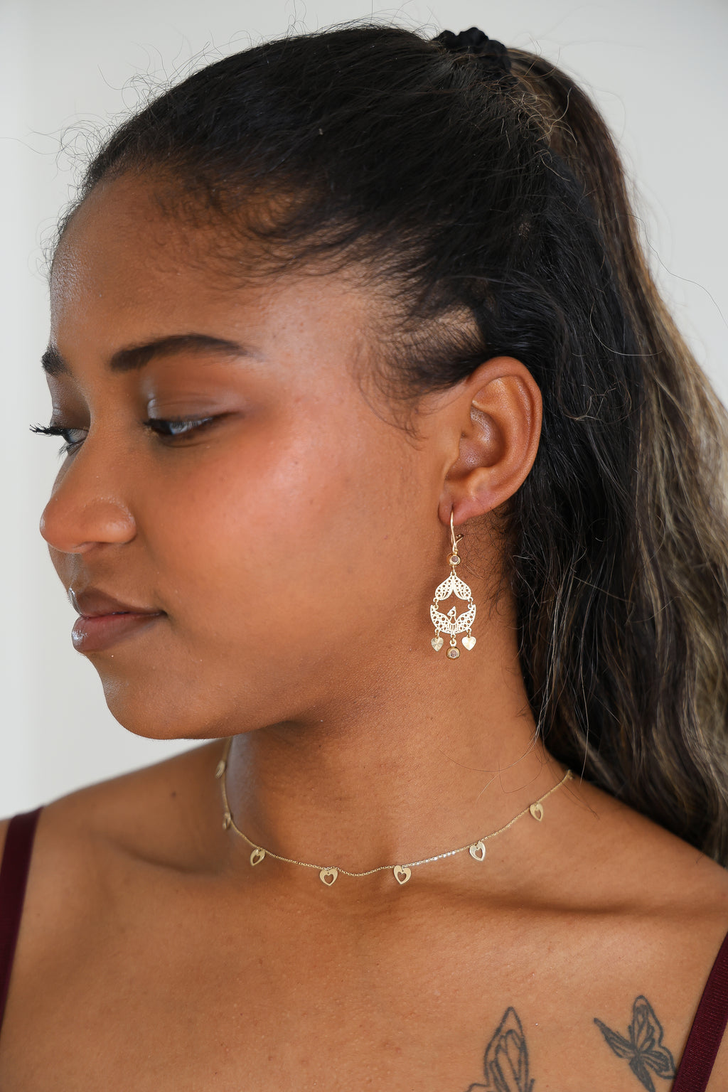 “Majestic Bloom” Earrings - 14k Gold