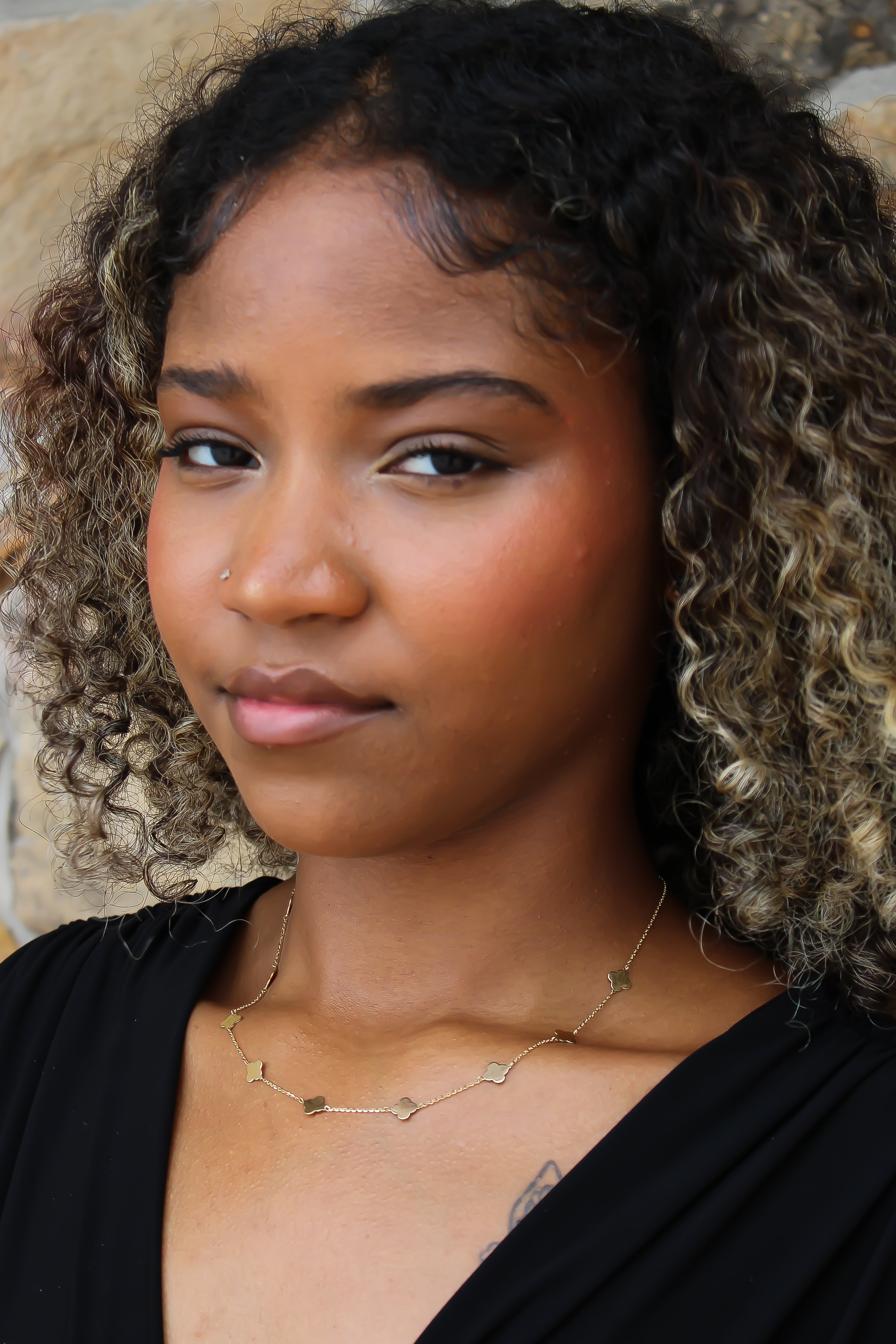 “Everyday Clover” Necklace – 14k Solid Gold