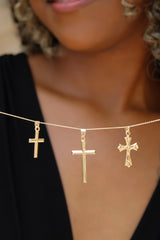 “Classic Faith” Pendant – 14k Solid Gold