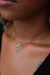 “Forest Friend” Squirrel Charm – 14k Solid Gold