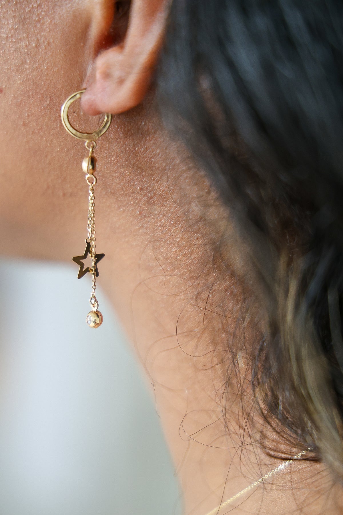 “Starry Drop” Earrings - 14k Gold