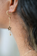 “Starry Drop” Earrings - 14k Gold