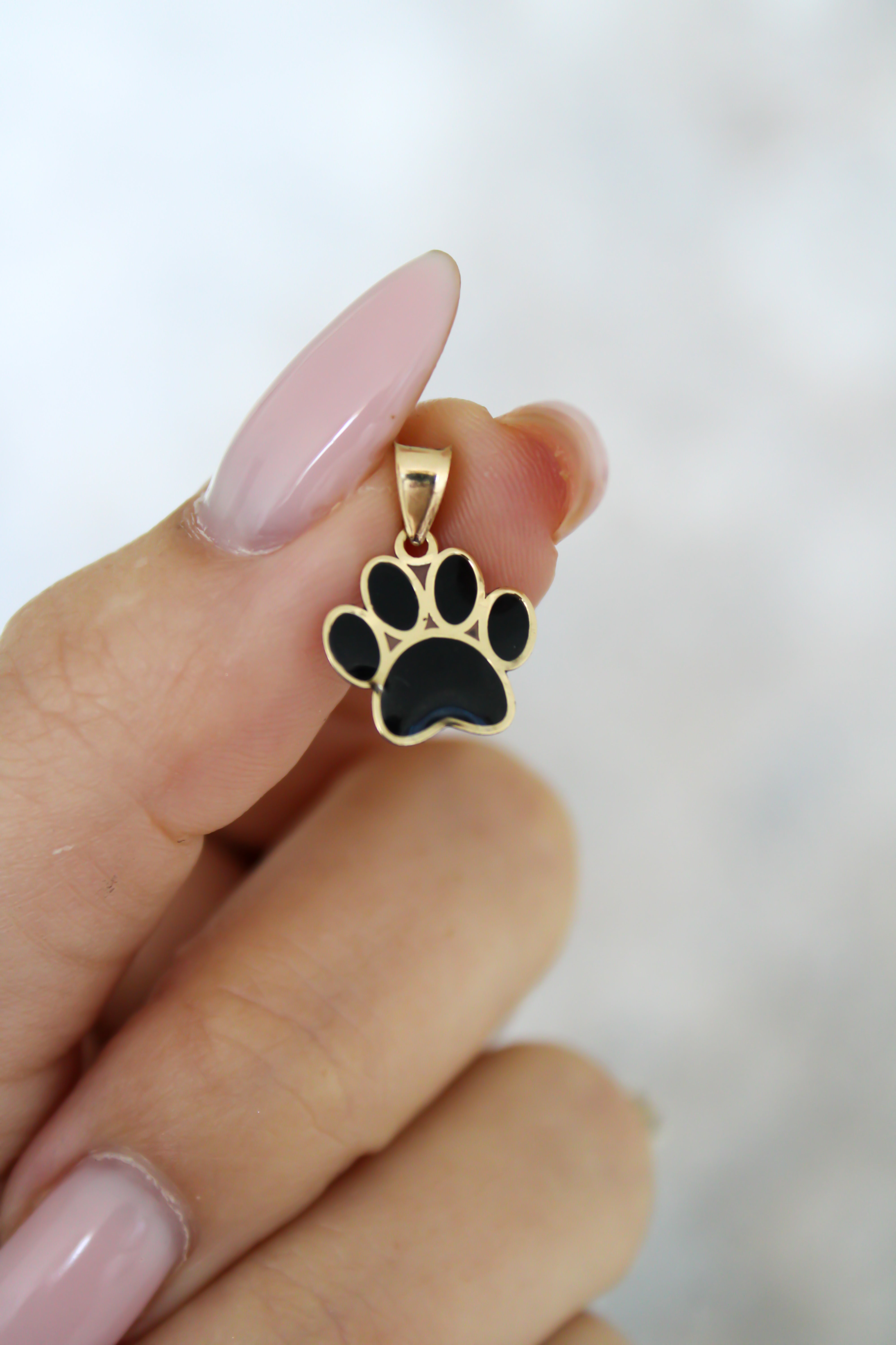 “Pawfect Love” Charm – 14k Solid Gold