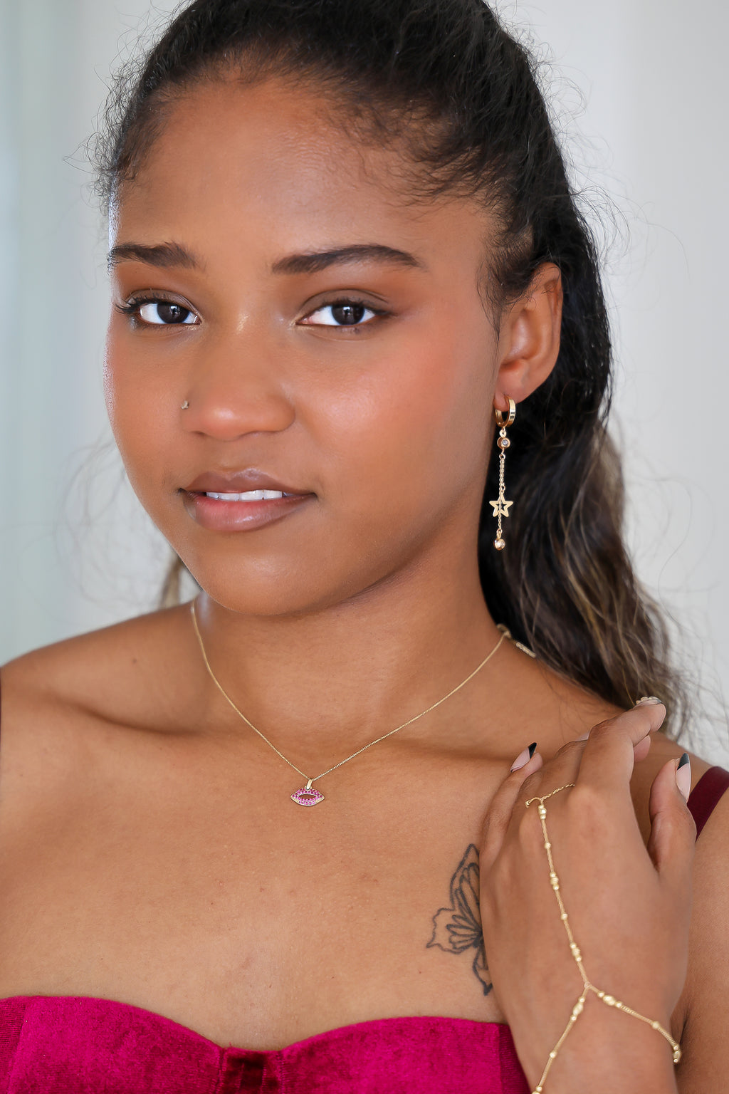 “Starry Drop” Earrings - 14k Gold