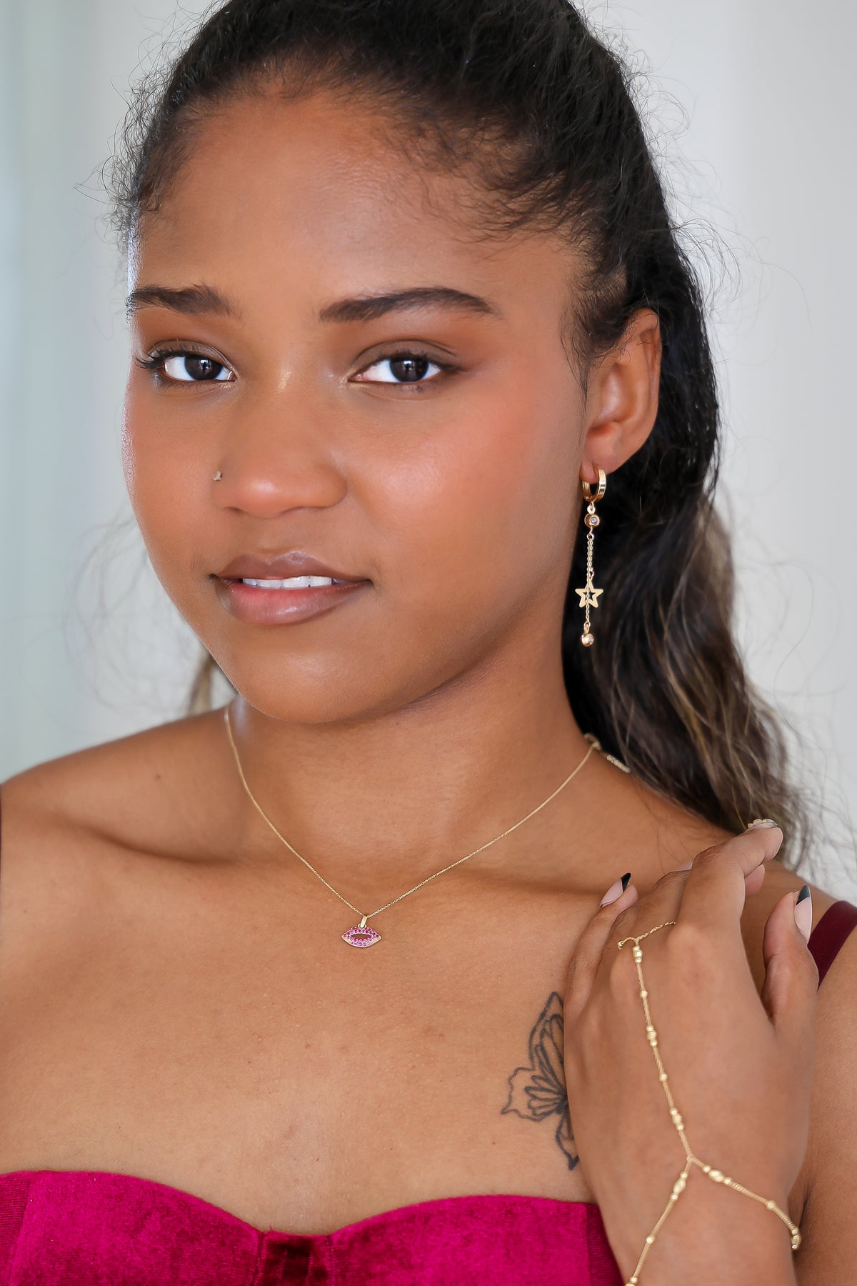“Starry Drop” Earrings - 14k Gold