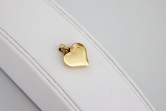 “Puffed Heart” Pendant – 10k Solid Gold