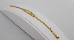 “Name Tag Cuban Bracelet” – 14k Solid Gold