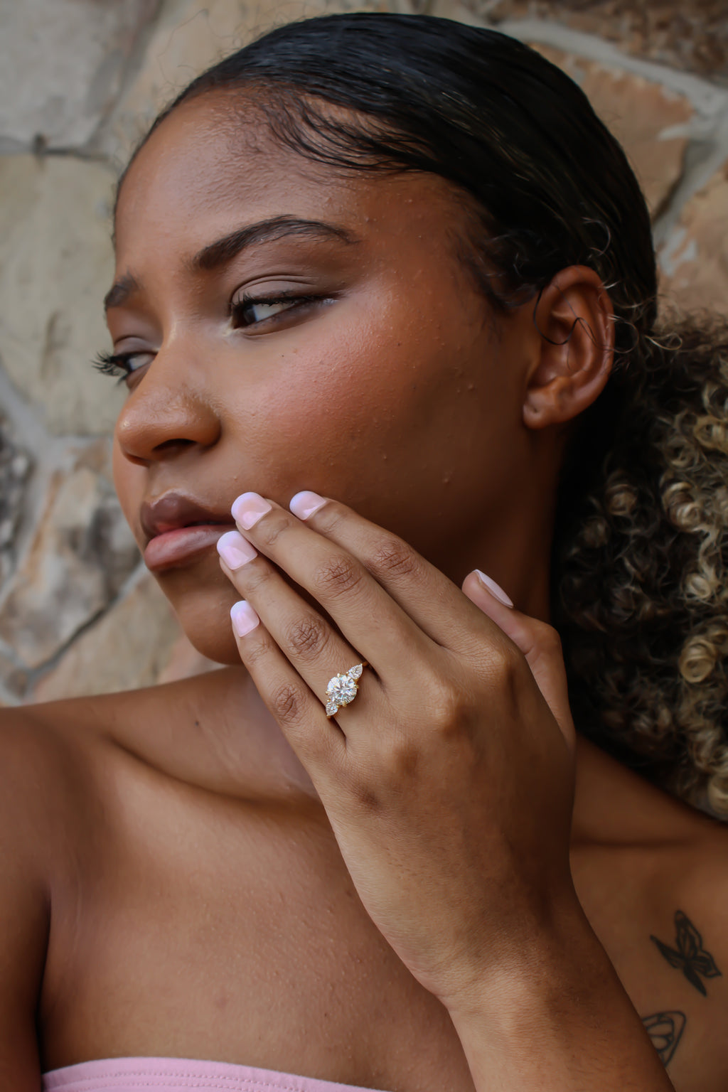 “Forever Spark” Engagement Ring – 2CT Lab Diamond