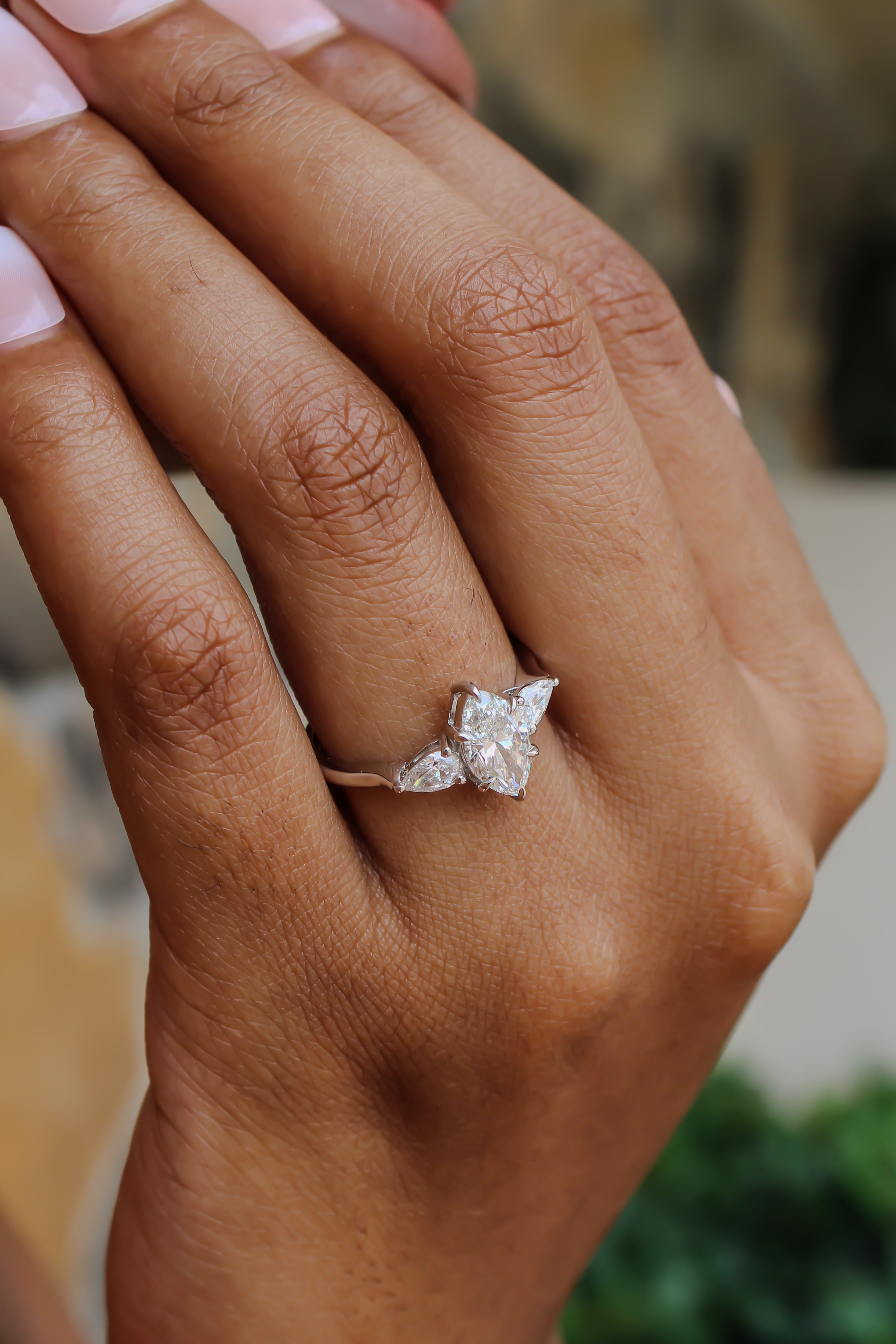 “Marquise Forever” Engagement Ring – 1.41CT Lab Diamond