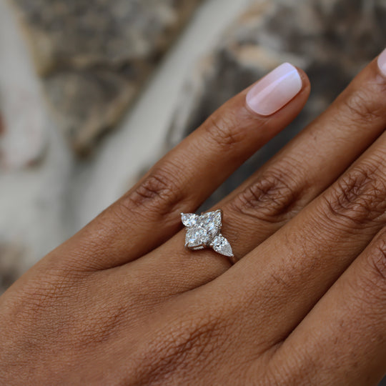 “Marquise Forever” Engagement Ring – 1.41CT Lab Diamond