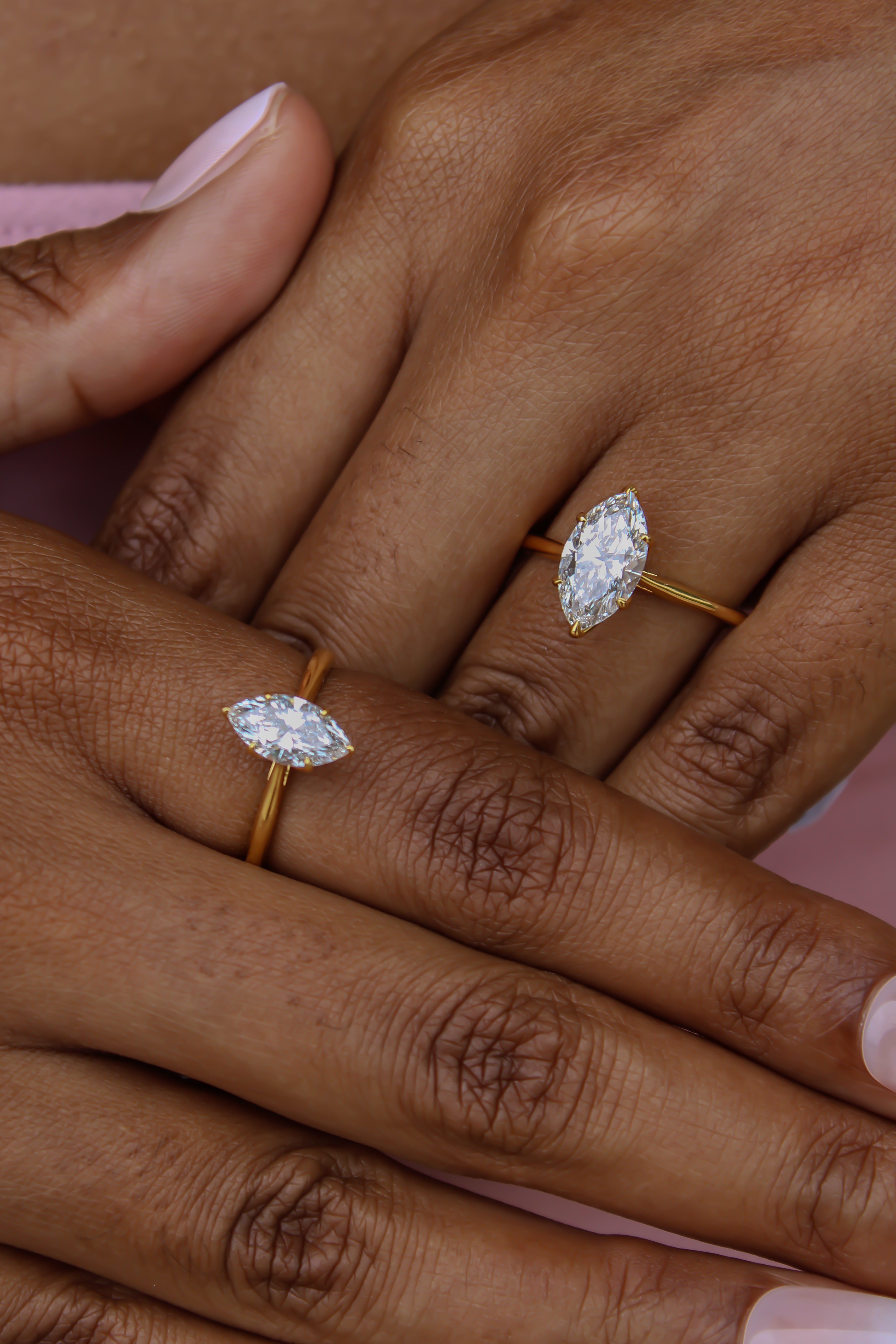 “Princessa Luxe” Engagement Ring – 1 CT or 2 CT Lab Diamond