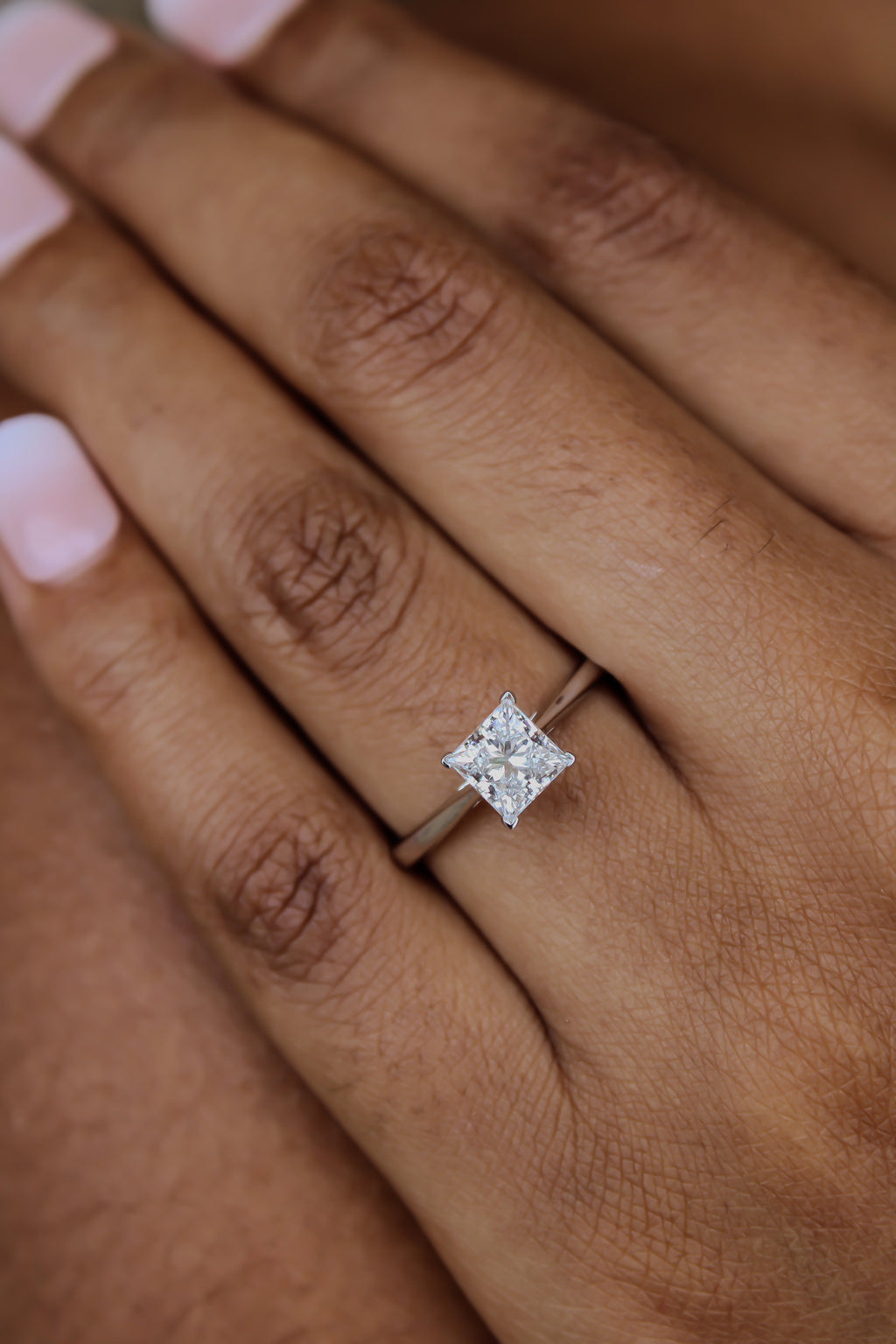 “The Princess” Engagement Ring – 1.01 CT Lab Diamond