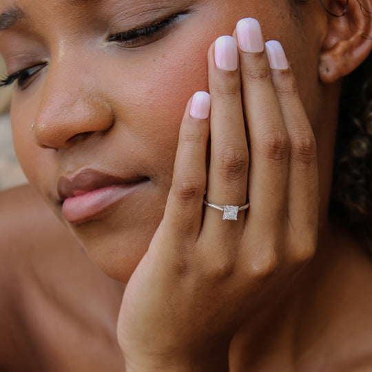 “The Princess” Engagement Ring – 1.01 CT Lab Diamond