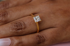 “Princessa Luxe” Engagement Ring – 1 CT or 2 CT Lab Diamond