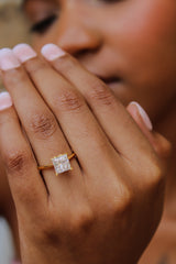 “Princessa Luxe” Engagement Ring – 1 CT or 2 CT Lab Diamond