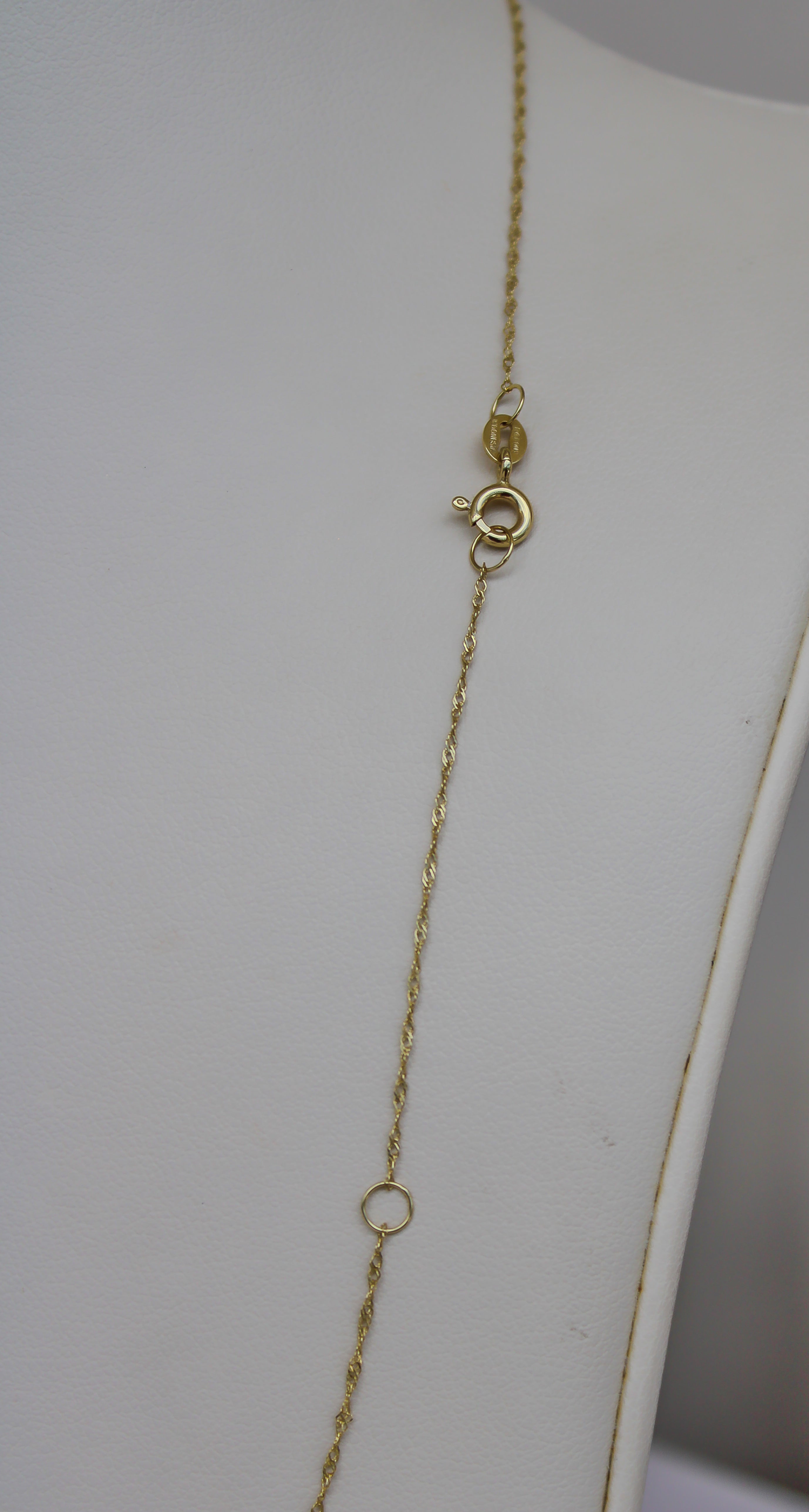“Singapore Twist” Chain – 14k Solid Gold