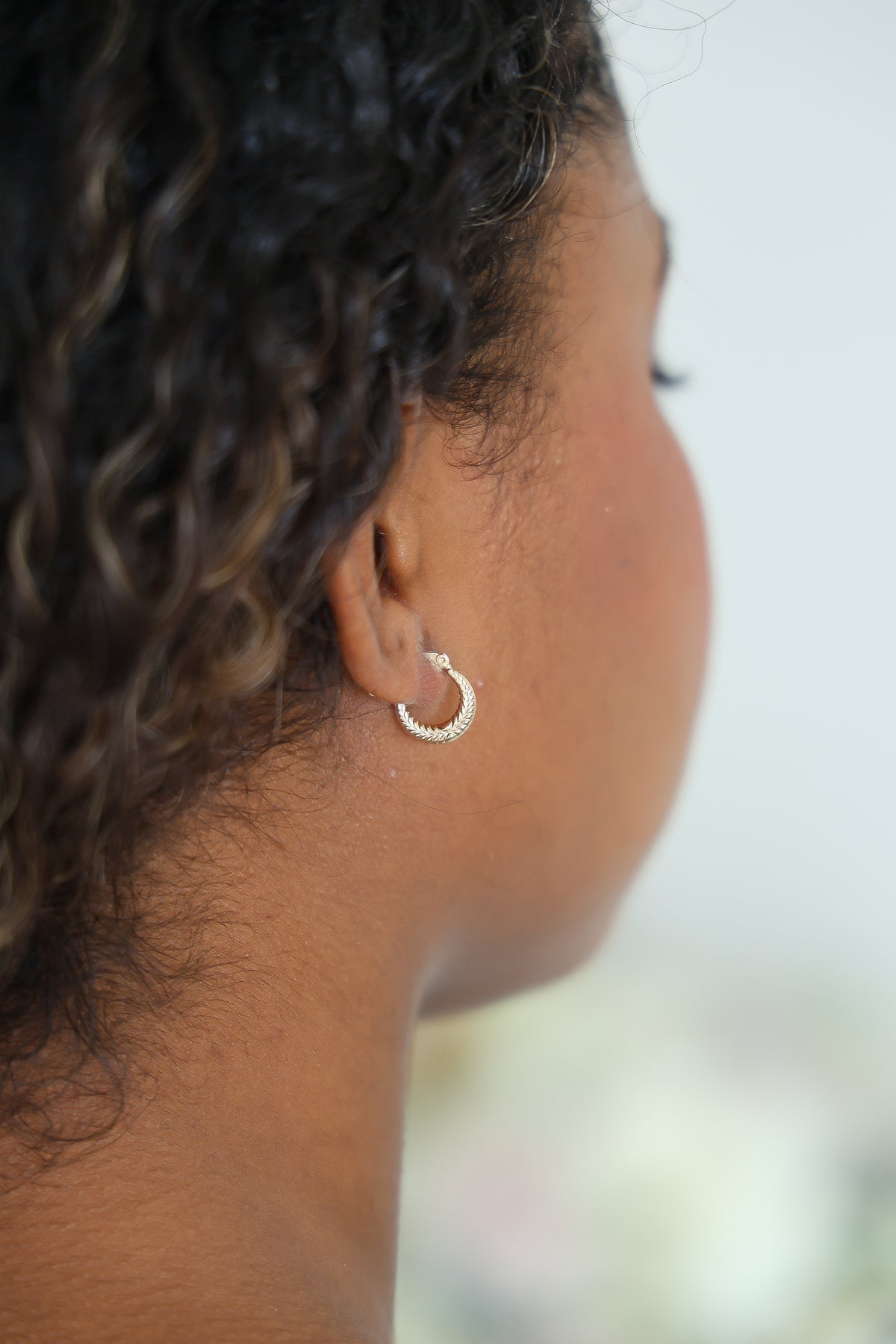“Mini Braided Hoops” – 10k or 14k Solid Gold