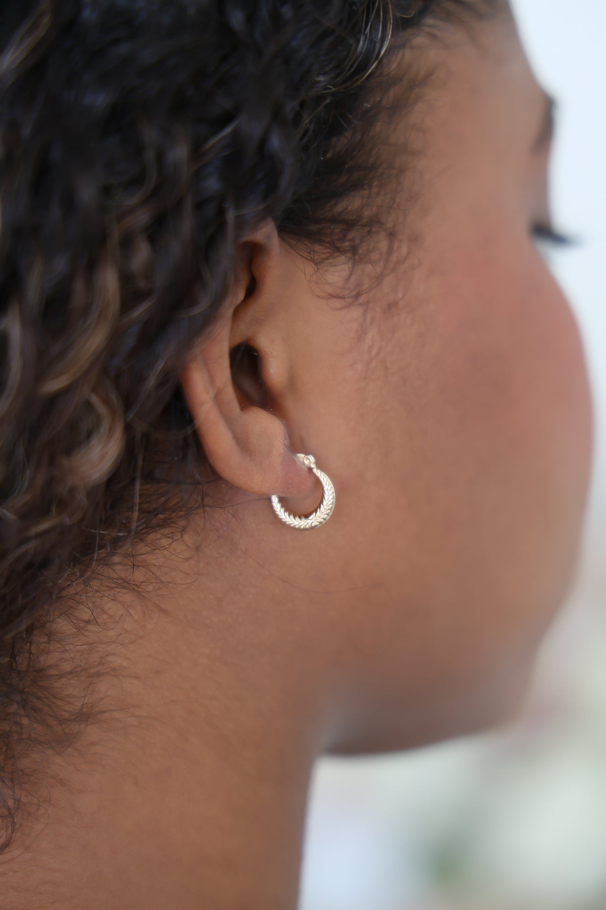 “Mini Braided Hoops” – 10k or 14k Solid Gold